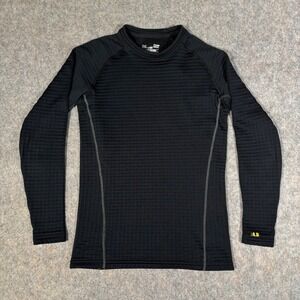 Under Armour ColdGear Base 4.0 Shirt Mens S Black Baselayer Thermal Grid Fleece